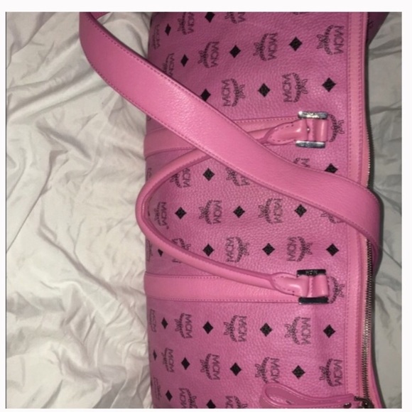 Pink Authentic MCM duffle travel bag - Picture 4 of 4